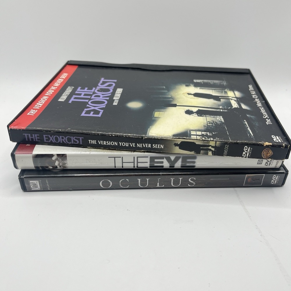 3 Horror DVD Lot The‎ Exorcist, The Eye, Oculus